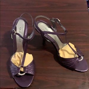 Purple Nine West heels
